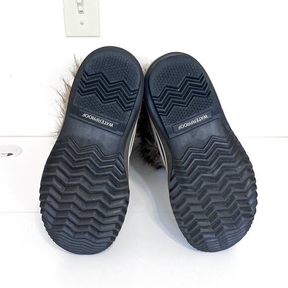 Sorel Joan Of Artic Waterproof Womens Boots Size 7 Brown Faux Fur Suede Winter - Picture 5 of 11